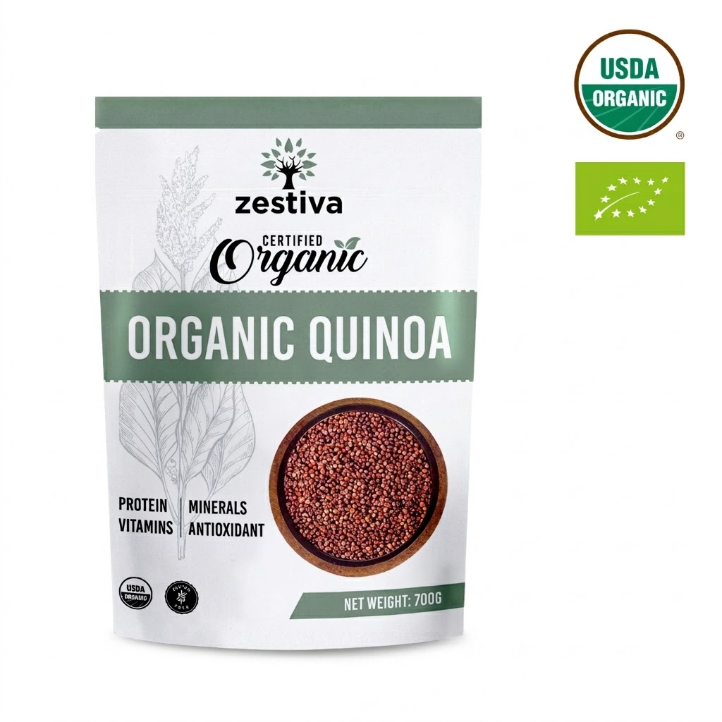 Zestiva Organic Red Quinoa, 700g