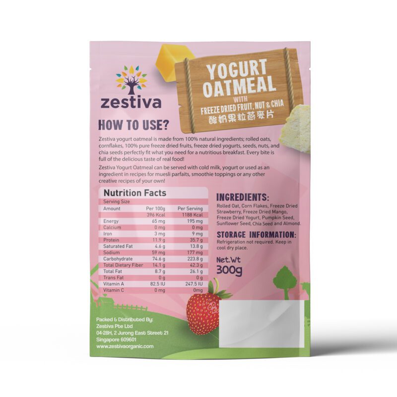 Zestiva Yogurt Oatmeal, 300g - Image 2