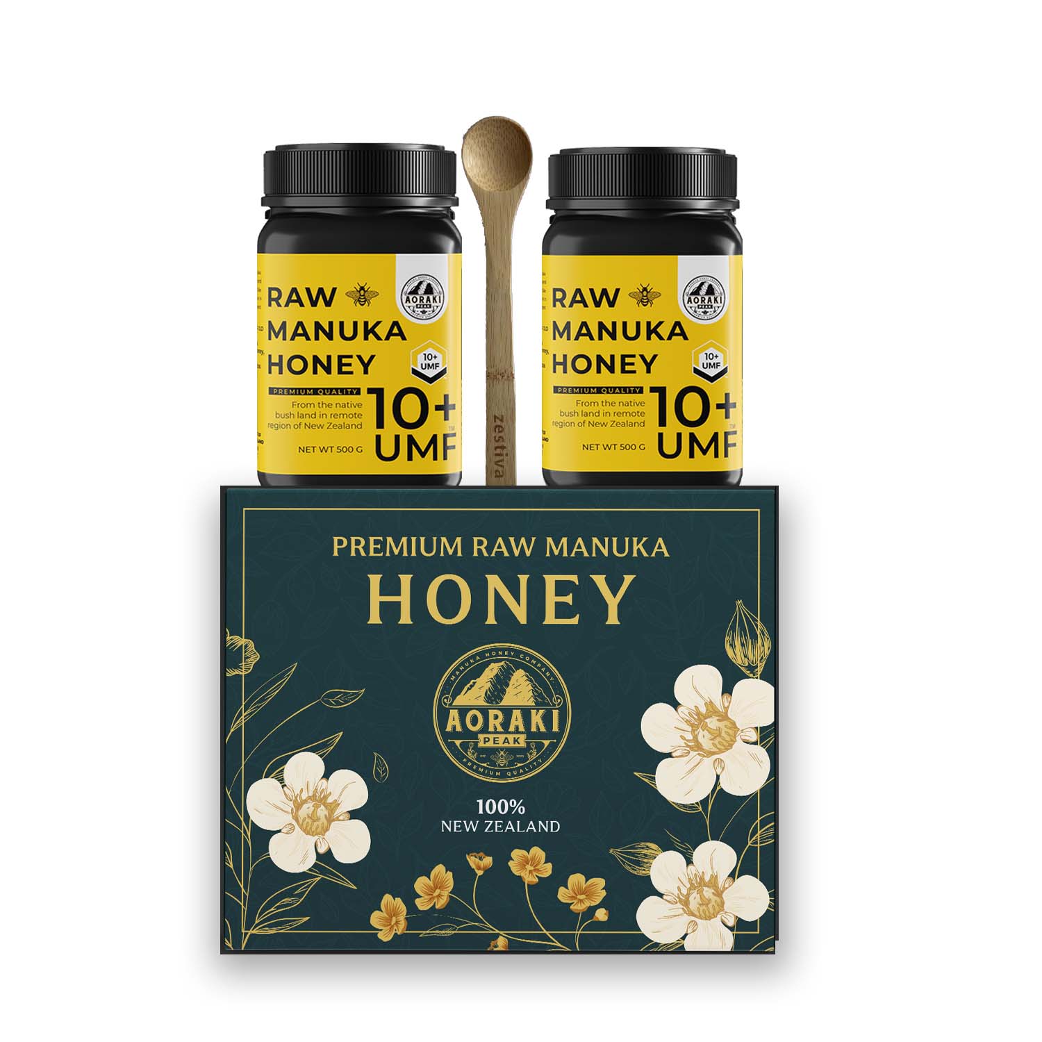 UMF10+ Manuka Honey Gift Set, Jade