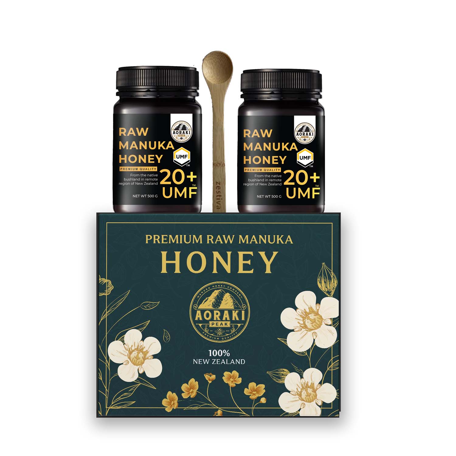 UMF20+ Manuka Honey Gift Set (Jade)
