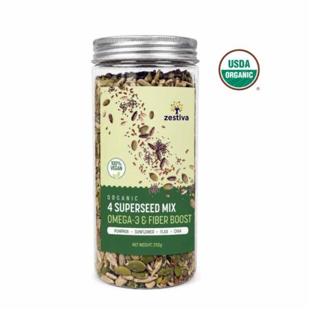 Zestiva Organic Superfood Omega 3 Seed Mix, 250g