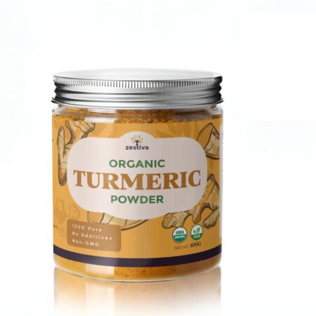 Zestiva Organic Turmeric Powder | 100% Pure Natural Ground Turmeric 100g