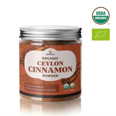 Zestiva Organic Ceylon Cinnamon Powder,100g