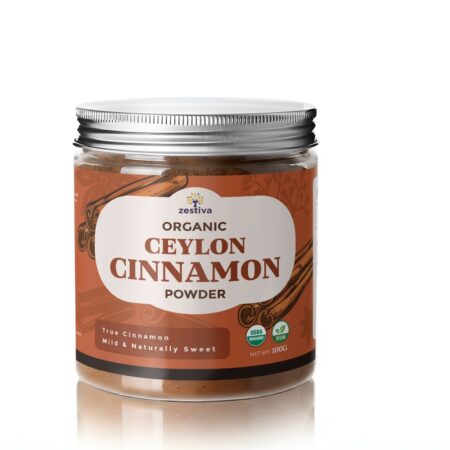Zestiva Organic Ceylon Cinnamon Powder,100g