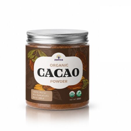 Organic Raw Cacao Powder | 100% Pure Peruvian Non-Alkalized Cacao, 150g
